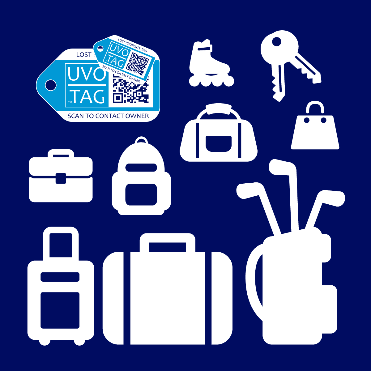 Our Property Location Tags (8 Styles!) UVO TAG