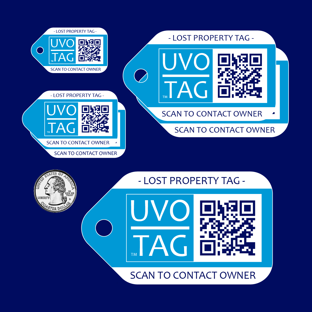 Lost Property Location Tags/Labels (Personal Pack Plus Set of 6